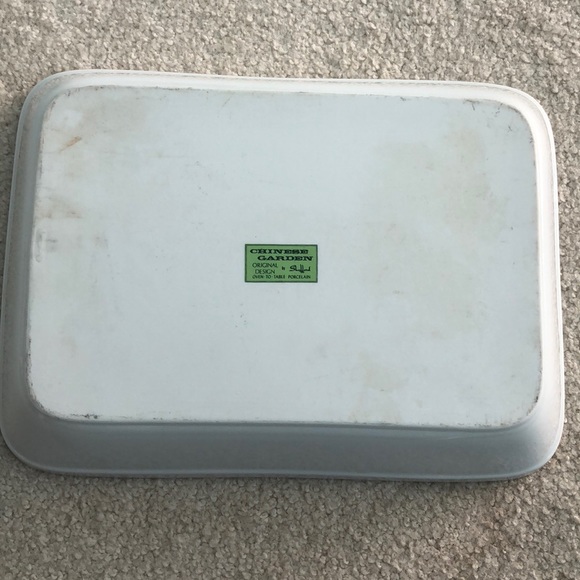 Porcelain Chinese garden server by Shafford - Picture 2 of 2